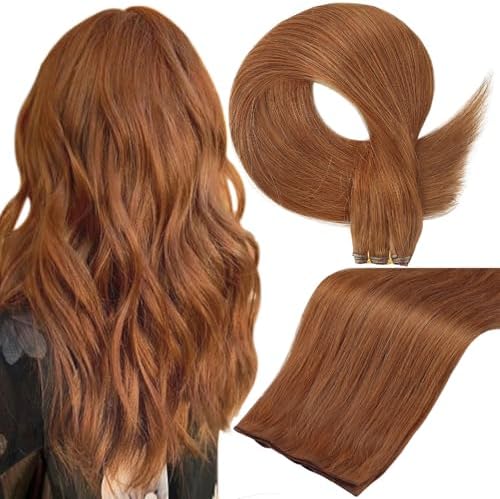 Full Shine Genius Weft Hair Extensions Sew In Add Length 22 Inch 60g by FullShine