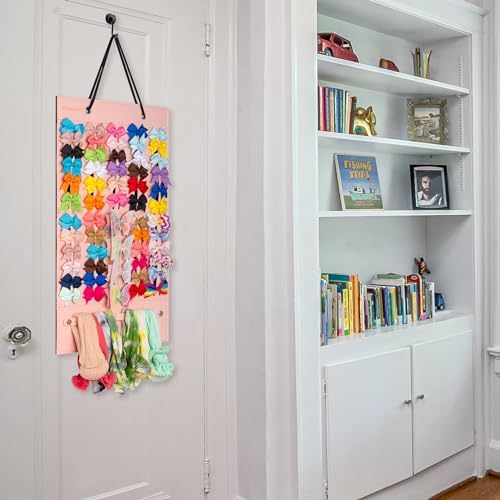 PACMAXI Baby Girl Hair Bows Holder, Hair Clips Storage Hanger For Ribbons - Image 7
