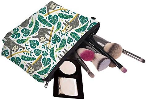Deanfun Makeup Case Small, Cosmetic Zipper Bag Waterproof for Purse Mini, Women Cute Traveling Accessories Pouch for Ladies Thanksgiving Sloth D2-51476 - Image 3