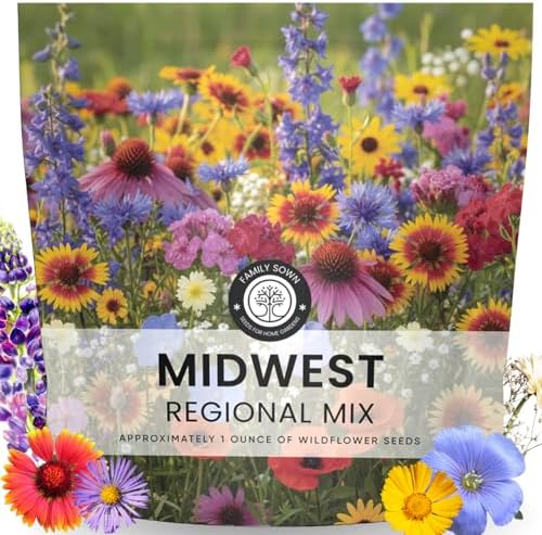 Midwest Regional Mix – 14,000 Seeds for Planting – 2026 Season – 1 Ounce Pouch by FamilySown