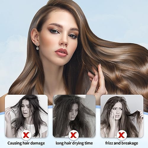 Hair Towel Wrap, 5 Pack Quick Dry Hair Wrap, Highly Absorbent Adjustable Soft Towel Wrap, Anti Frizz Hair Turban with Button & Elastic Loop Hair Towels for Women Wet, Curly, Long Hair - Image 5