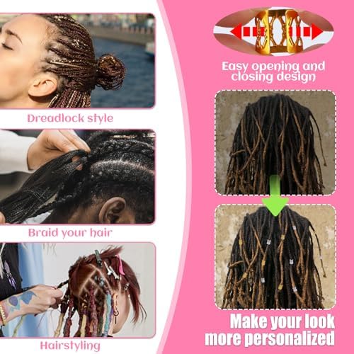 kgxulr Crochet Hooks, 220 PCS Crochet Needles for Hair, Latch Hook Tool - Image 5