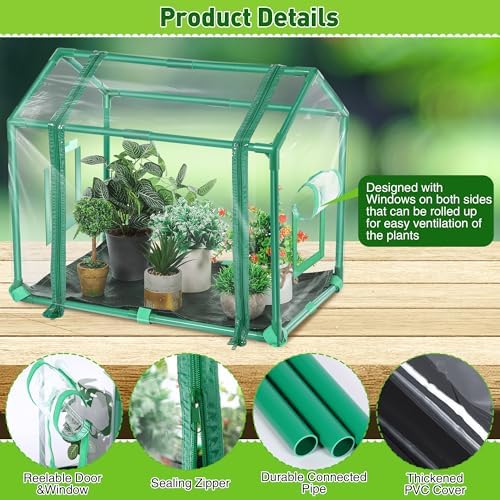 Mini Greenhouse with Potting Mat for Indoor Plant, Portable Greenhouse - Image 2