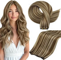 Full Shine Hand Tied Weft Human Hair Extensions Add Volume 22 Inch 60g by FullShine