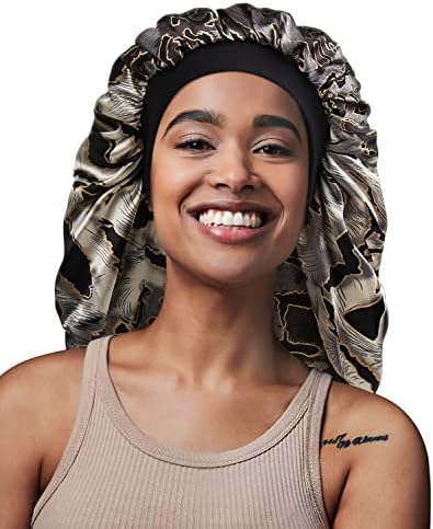 Jumbo Satin Cap Curly Hair Bonnet for Sleeping - Image 4