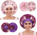 2pcs Satin Silk Hair Bonnet for Sleeping, Sleep Bonnets for Women by PHILIGHTS