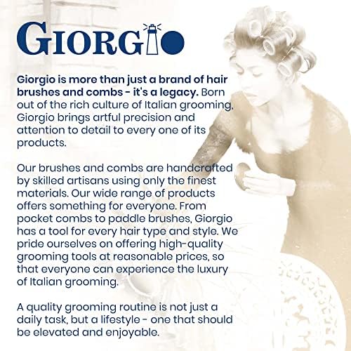 Giorgio Gentle Full Size Hair Brush – Ivory, 7.75 Inch, Men, Women & Kids, Detangler for Fine, Thick & Curly Hair, Scalp Massager, All Hair Types - Image 6