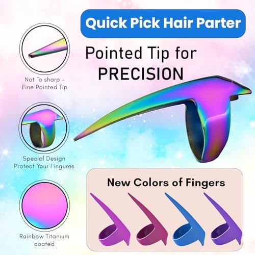 My Hair Tools Hair Parting & Sectioning Ring – Stainless Steel Finger Braiding Pick Tool for Dreadlocks, Wigs, Weaves, Hair Extensions – Quick Install Styling Tool for Salon & Home Use (CPF-15) - Image 7