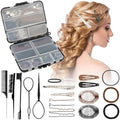 163psc Hair Accessories Kit, Bobby Pins Pins Hair Net Hairs Clips and Hairs Ties, for Women Girls Dance Ballet Cheerleading Travel with Storage Box by Unknown