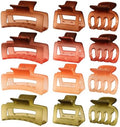 SMKSL 12 Pcs Hair Claw Clips for Women & Girls 3 Styles Hair Accessories by SMKSLHAIRCLAWCLIP