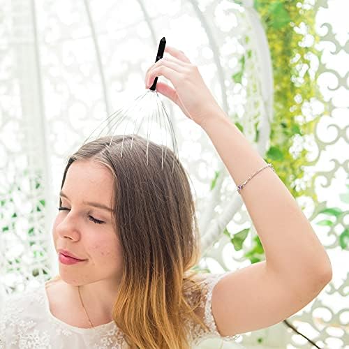USAGA Head Massager Scalp Massager 20 Fingers Head Scratcher (Black&Black) - Image 2