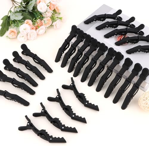 24 Pcs Black Matte Alligator Hair Clips for Women Professional Hair Styling Clips for Hairdressing, Sectioning, Coloring and Salon Use - Image 7