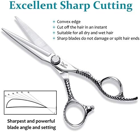 JASON Hair Cutting Scissors Shears - 6" Professional Barber Shear Haircut - Image 3