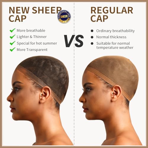 Teenitor 20pcs Hd Wig Caps, Wig Caps for Women Lace Front, Stocking Cap, Sheer Wig Cap, Wig Caps for Women, Thin Nylon Cap, Brown - Image 2