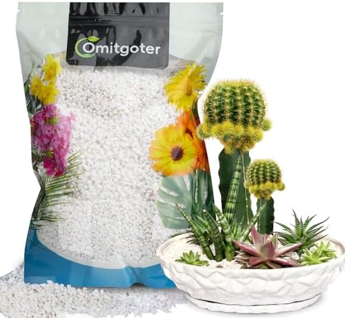 Horticultural Perlite for Plants 1qt, All Natural Horticultural Soil Additive Conditioner Mix, Improve Ventilation and Drainage, Enhance Soil Health and Root Growth by Omitgoter
