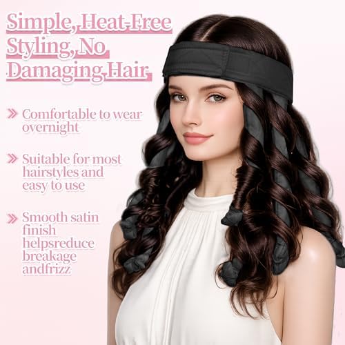 Heatless Curls Overnight Headband for Long Hair Heatless Curler Headband - Image 4