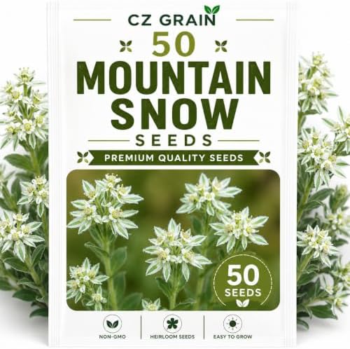 Garden Seeds for Planting, 50 Mountain Snow Flower by CZGrain