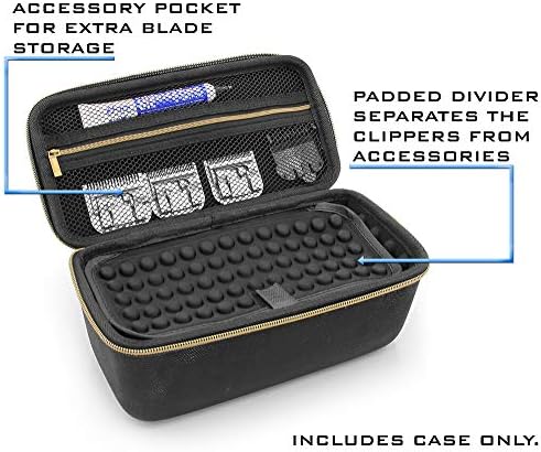 CASEMATIX Hair Clipper Barber Case Holds Clippers, Hair Buzzers, Trimmers, T Finisher Liner - Travel Case For Clippers, Stylist and Hair Cutting Supplies - Image 3