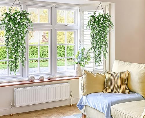 RECUTMS Artificial Hanging Plants Fake Hanging Vines Outdoor Faux Draping - Image 4