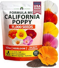 HOME GROWN Formula Mix CaliforniaPoppy 11000 Seeds Eschscholzia californica by HOMEGROWN