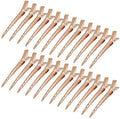 Bantoye 24 Packs Duck Bill Clips 3.35 Inch Metal Alligator Clip, Rose Gold by AiPretty