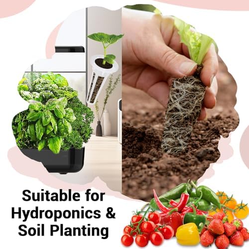 Strawberry Seed Pods for All Hydroponics Growing System, 8 Pods with 600+ Seeds of Cherry Tomato, Jalapeno Pepper, Cayenne Pepper, Strawberry and Bell Pepper - Image 4