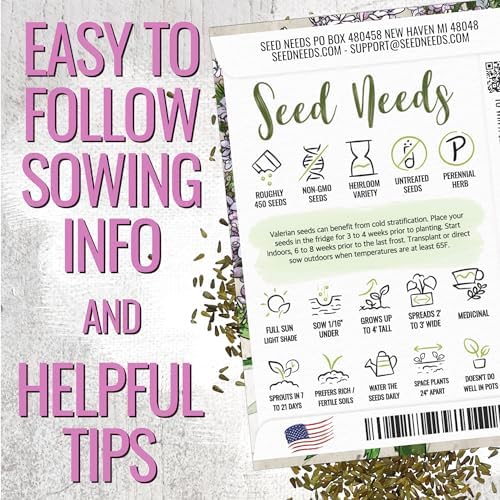 Seed Needs Valerian Seeds to Plant an Herb Garden - 1 Pack - Image 4