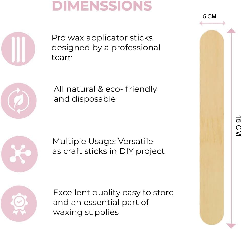 MIBLY 80 PCS Popsicle Sticks for Crafts – Jumbo Craft Sticks Made of Smooth Wooden Sticks – Ideal Wood Sticks and Wooden Sticks for Crafts for Body Hair Removal (Pack of 80 Large Sticks) - Image 4