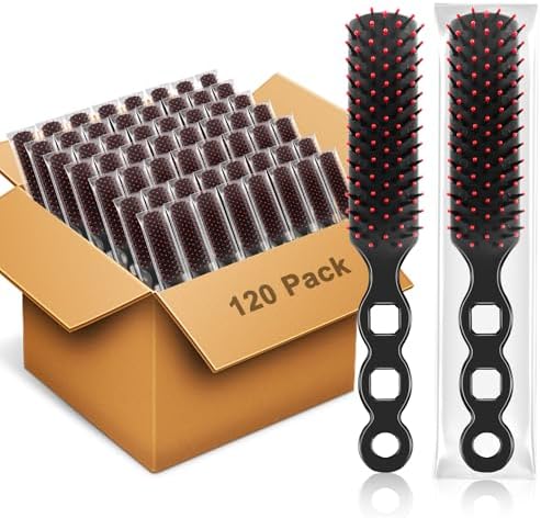 120 Pack Hair Brushes Bulk for Homeless Supplies, Individually Wrapped Travel Disposable Hair Brush for Hotel Shelter Donation Church Charity Operation Bulk Christmas Child Item Gifts by MAGDIY