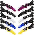 Pastel Alligator Hair Clips Set - 10 Non-Slip Sectioning Clips for Styling by EWSNM