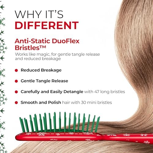 UNbrush Mini Holiday Hair Brush for Pain-Free Brushing On All Wet/Dry Hair Types - Image 5