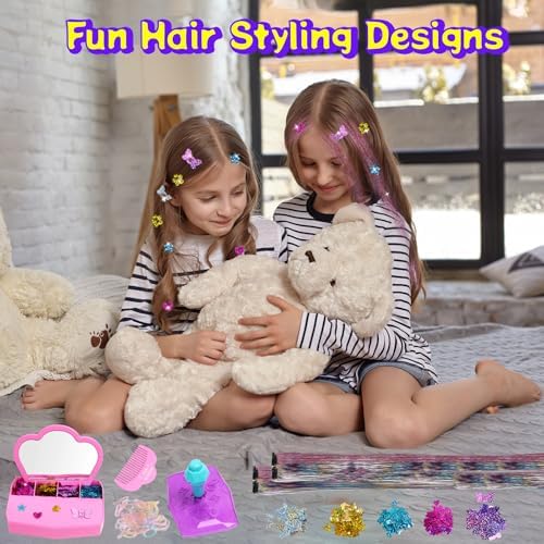 Hair Gems for Girls, Hair Bedazzler Gem Stamper Kit with Hair Glitter Patch - Image 3