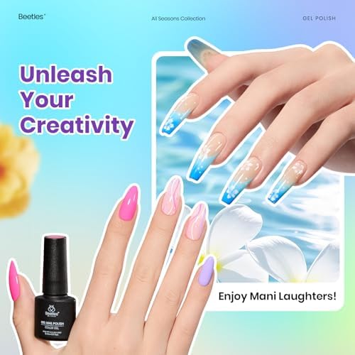 Beetles Gel Nail Polish Set, 63 PCS 55 Colors Gel Polish Kit with Base Coat - Image 3