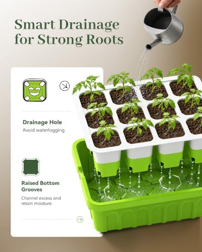 RAINPOINT 2 Pack Seed Starter Tray without Grow Light - Image 4