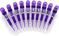 10pcs/set Multicolor Croc Clips Transparent Plastic Hairdresser Clip Hair Styling Sectioning Barrettes Professional Non Slip Alligator Clip Salon DIY Accessories Hairpins (10pcs-Purple) by Liasun