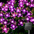 Brightown 60 LED Solar String Lights Flower Outdoor Waterproof Fairy Lights for Garden Yard Fence Patio Christmas Tree Wedding Party Decor, Pink by Brightown
