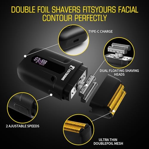 BESTBOMG® Hair Clippers for Men, Clipper, Trimmer & Shaver Set, BS-808A - Image 3