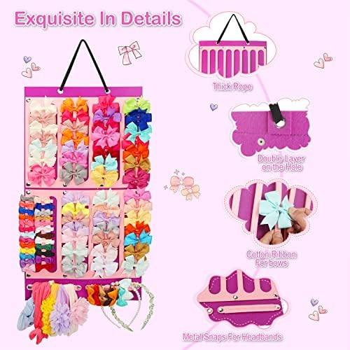Hair Bows Holder & Organizer for Baby Girl, Baby Hair Accessory - Image 5