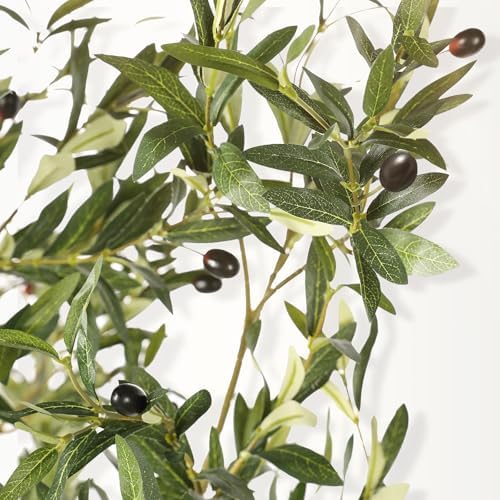 LYERSE Olive Tree 5ft with Large Olive Branches and Lifelike Fruits - Image 2
