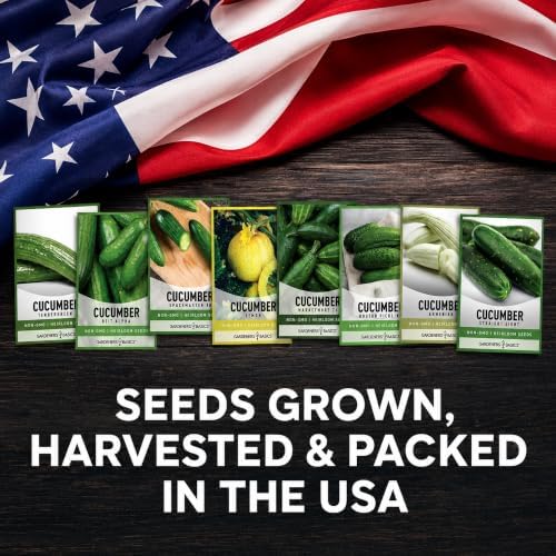 Gardeners Basics Cucumber Seeds for Planting, 8 Heirloom Variety Pack - Image 6