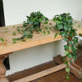 Fake English Ivy Artificial Plants - 33" Set of 2 Realistic Artificial Silk Ivy Vines with Pots, Faux Plants Indoor Home Decor, Low Maintenance Hanging Plant Decoration by Unknown