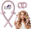 Girls Heatless Curls Overnight, Kids Unicorn Hair Rollers with Hair Clips, Hair Accessories for Little Girls & Teenage & Sister, Birthday Gifts Trendy Stuff - Pink by Unknown