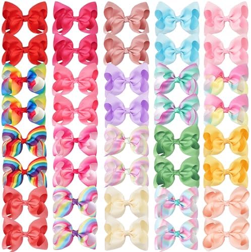 CÉLLOT 40Pcs 4.5 Inch Hair Bow for Girls Toddler Hair Accessories in Pairs by C%C3%89LLOT