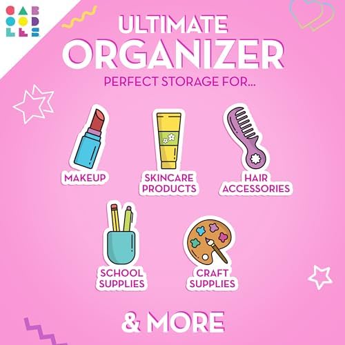 Caboodles On-the-go girl cosmetic organizer, Bubblegum Marble - Image 3