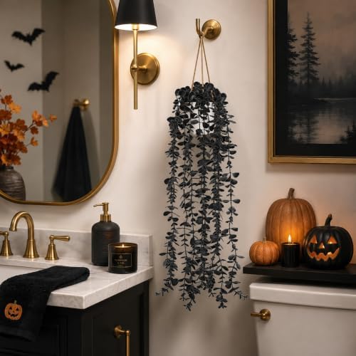 Der Rose Fake Hanging Gothic Plants for Halloween Party Decorations - Image 5
