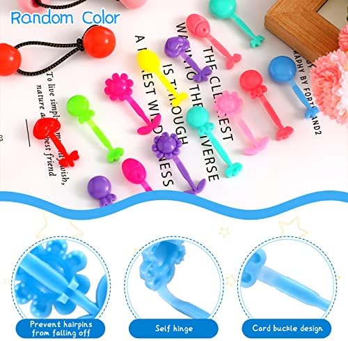 Giegxin 60 Pcs Girls Barrettes Hair Clips Ponytail Ties, Novel Style - Image 4