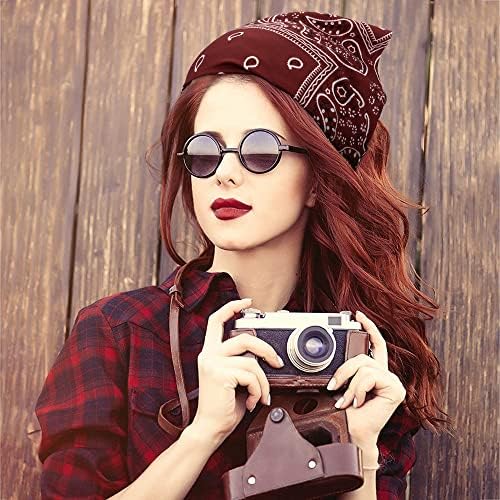 TOBATOBA Hairband, 5 Pcs Bandanas for Women Elastic Headbands, Hair Kerchief Head Scarf, Non Slip Paisley Headbands Hair Accessories for Women Girls - Image 2