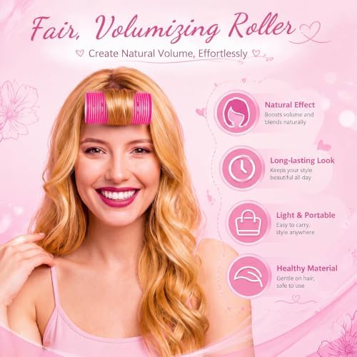 WILLBOND 4 Pcs Aluminum Thermal Hair Rollers for Women, 4.7 X 2 Inch - Image 5