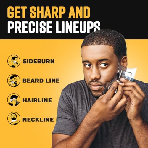 The Cut Buddy Original Shaping Tool, Clear Beard and Hairline Template with Bonus Tracer Pencil, As Seen on Shark Tank - Image 4