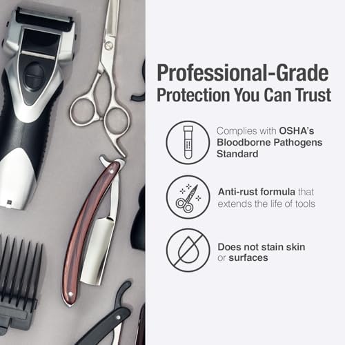 BARBICIDE Half Gallon Disinfectant Concentrate | EPA-Registered, Hospital-Grade Germicide for Salons & Barbershops | Anti-Rust Solution for Shears, Combs & Professional Tools | EPA-Registered - Image 5